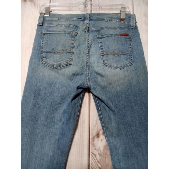7 for All Mankind Jeans Ladies 29 Skinny crop rolled - Picture 4 of 8